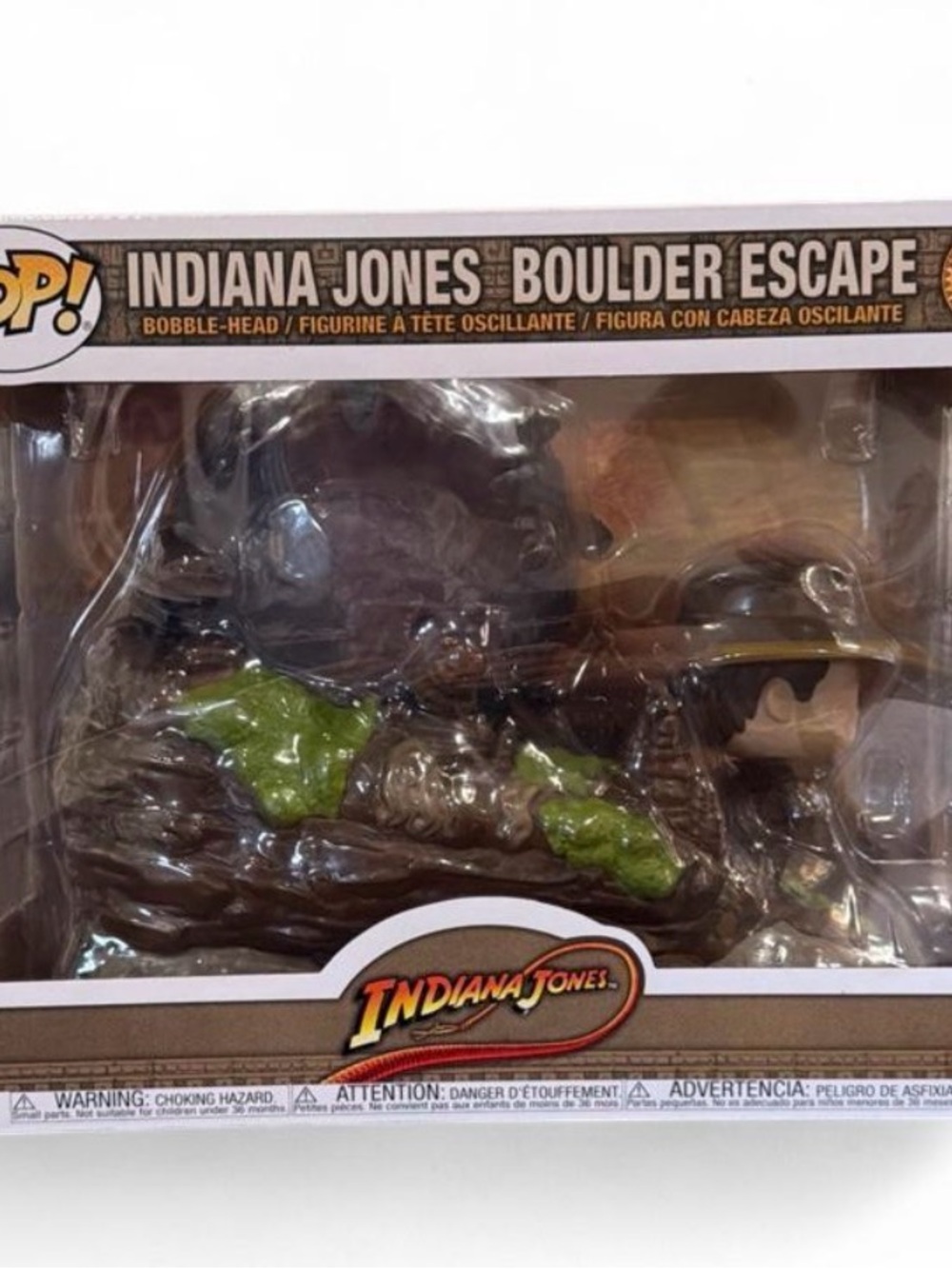 Funko Indiana Jones Boulder Escape Pop! Vinyl - Brown, Green & Black